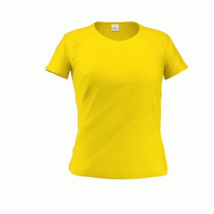 Футболка женская, модель 02W Galant Woman, цвет жёлтый, размер M