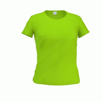 Футболка женская, модель 02W Galant Woman, цвет ярко-зелёный, размер XXL