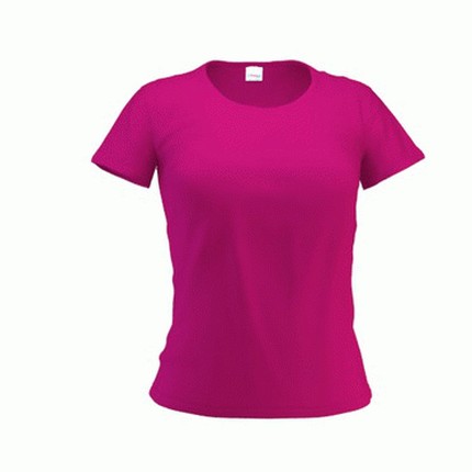 Футболка женская, модель 37W Slim Woman, цвет бордовый, размер XXL