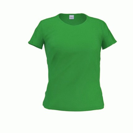 Футболка женская, модель 37W Slim Woman, цвет зелёный, размер XXL