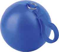 Дождевик в футляре в форме шара с карабином, единый размер. Дождевик - полупрозрачный, футляр с карабином - синие