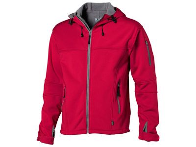 Куртка "Soft shell" мужская, цвет красный/серый, размер L
