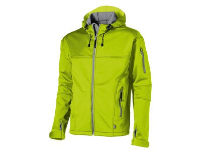Куртка "Soft shell" мужская, цвет светло-зелёный/серый, размер M