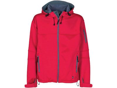 Куртка "Soft shell" женская, цвет красный/серый, размер L