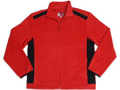Флисовая куртка "Alabama", цвет красный-черный, размер 2XL