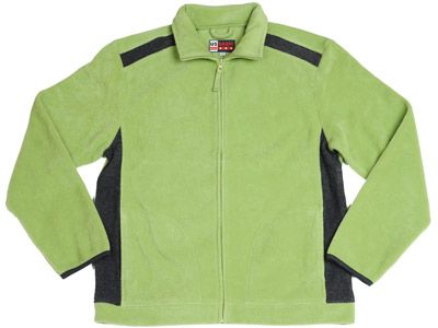 Флисовая куртка "Alabama", цвет зеленое яблоко-темно-серый, размер L