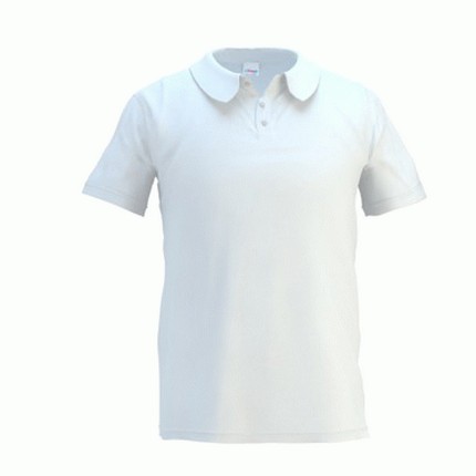 Рубашка-поло мужская, модель 04 Premier, цвет белый, размер L