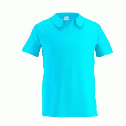 Рубашка-поло мужская, модель 04 Premier, цвет бирюзовый, размер L