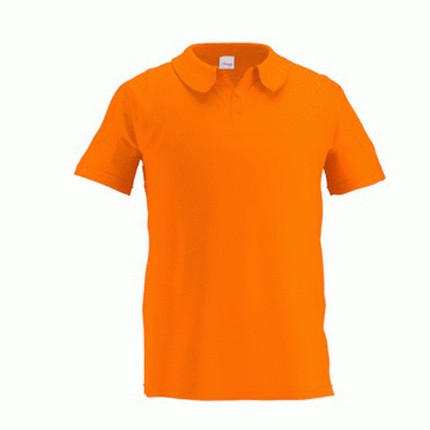 Рубашка-поло мужская, модель 04 Premier, цвет оранжевый, размер L