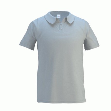 Рубашка-поло мужская, модель 04 Premier, цвет светло-серый, размер 5XL