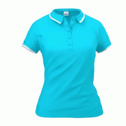 Рубашка-поло женская, модель 04BK Trophy Women, цвет бирюзовый, размер L