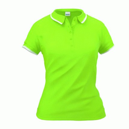Рубашка-поло женская, модель 04BK Trophy Women, цвет ярко-зелёный, размер XS