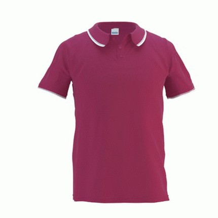Рубашка-поло мужская, модель 04T Trophy, цвет винный, размер L