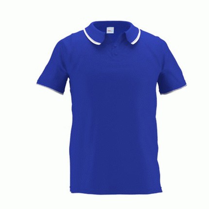 Рубашка-поло мужская, модель 04T Trophy, цвет синий (васильковый), размер M