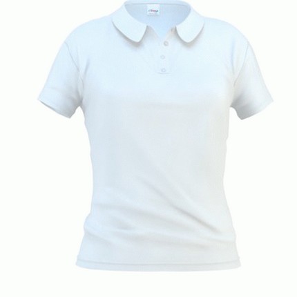 Рубашка-поло женская, модель 04WL Woman, цвет белый, размер XXL