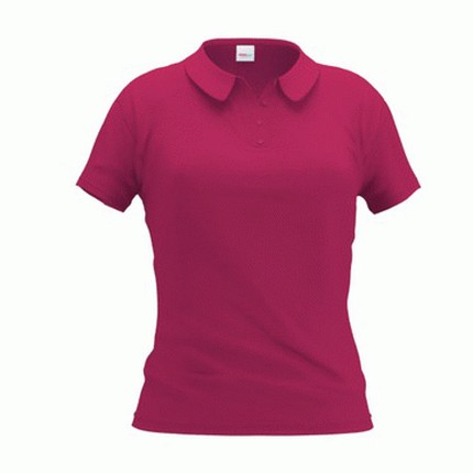 Рубашка-поло женская, модель 04WL Woman, цвет винный, размер S