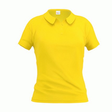 Рубашка-поло женская, модель 04WL Woman, цвет жёлтый, размер L