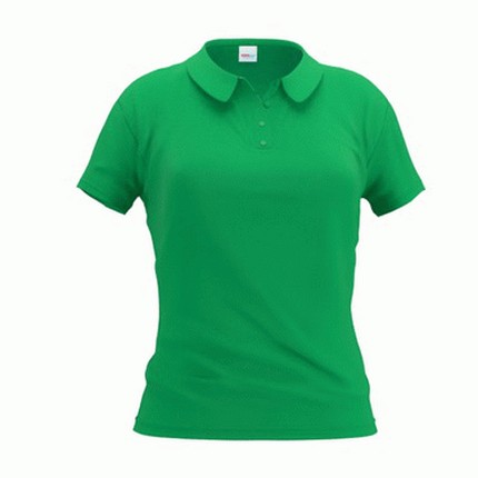 Рубашка-поло женская, модель 04WL Woman, цвет зелёный, размер L