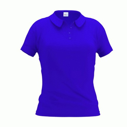 Рубашка-поло женская, модель 04WL Woman, цвет синий (васильковый), размер L
