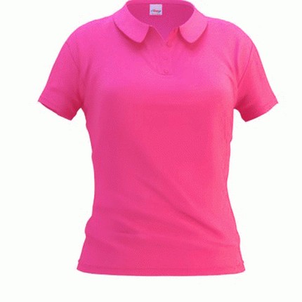 Рубашка-поло женская, модель 04WL Woman, цвет тёмно-розовый, размер XL