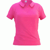Рубашка-поло женская, модель 04WL Woman, цвет тёмно-розовый, размер XXL