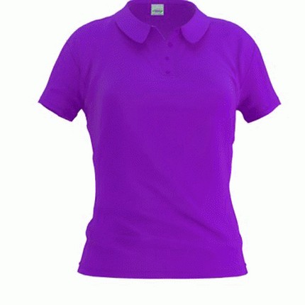 Рубашка-поло женская, модель 04WL Woman, цвет фиолетовый, размер S