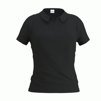 Рубашка-поло женская, модель 04WL Woman, цвет чёрный, размер M