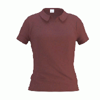 Рубашка-поло женская, модель 04WL Woman, цвет шоколадный, размер XS