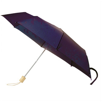 Набор: зонт складной с деревянной ручкой и флисовый шарф. Темно-синий 2767 С