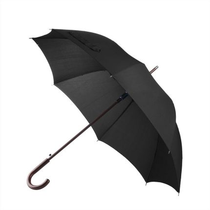 Зонт складной Wood classic, D=94 см, черный