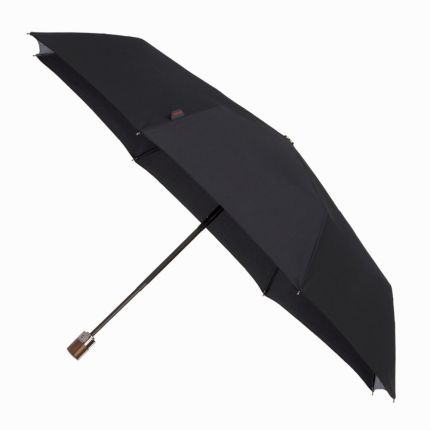 Зонт складной Wood classic, D=97 см, черный