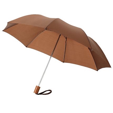 Зонт складной "Nicea", цвет коричневый