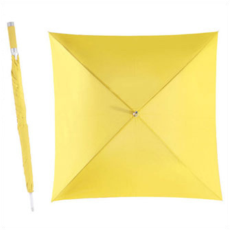 Зонт-трость "Quatro". Механический. Желтый 107 C