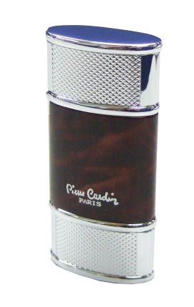 Зажигалка "Pierre Cardin" газовая турбо, цвет красный лак с хромом