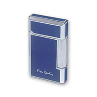 Зажигалка "Pierre Cardin" газовая кремниевая, цвет синий лак с серебром