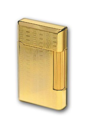 Зажигалка "Pierre Cardin" газовая кремниевая, цвет золотой с насечкой