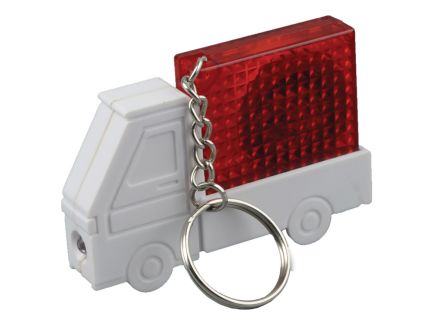 Брелок-рулетка «Автомобиль» с фонариком, цвет красный