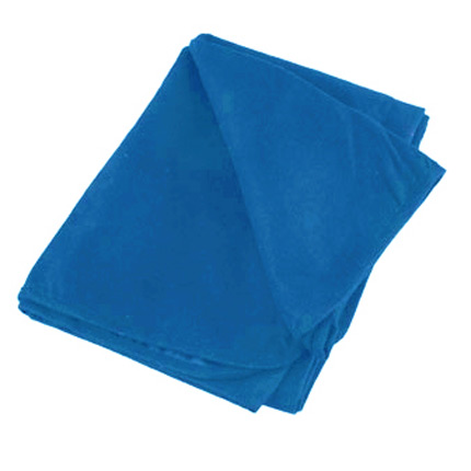 Плед для пикника флисовый с непромокаемой подкладкой в чехле, 150x100 см, синий