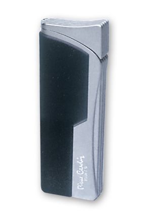 Зажигалка "Pierre Cardin" газовая турбо, цвет черный карбон