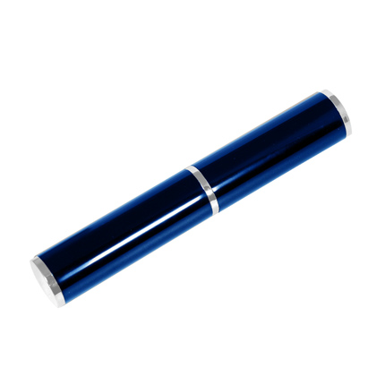 Коробка подарочная, футляр-тубус, алюминиевый, синий, глянцевый, для одной ручки (Portobello Trend)
