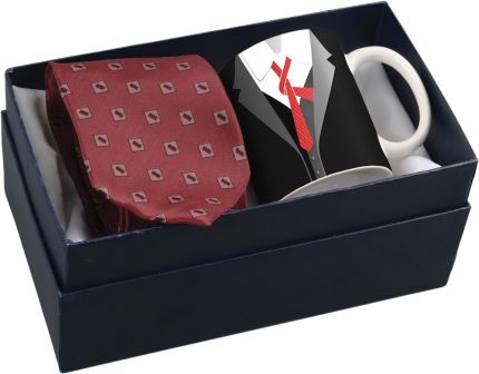 Подарочный набор: чашка и галстук «Утро джентльмена»