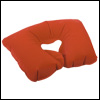 Подушка надувная под голову в чехле, красная
