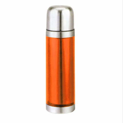 Термос металлический 0,5 л, оранжевый